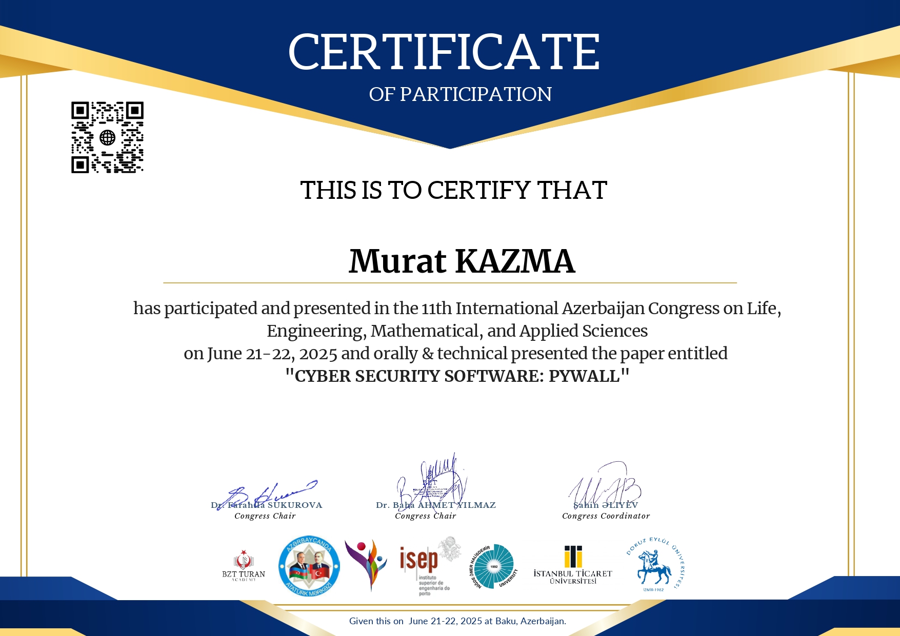 certifacte